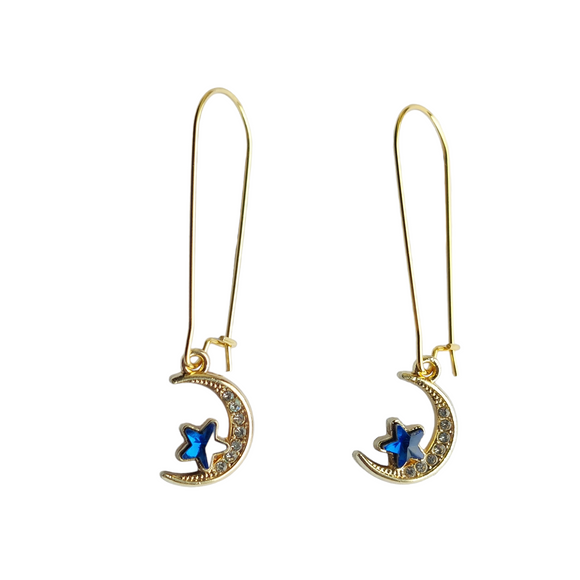 Little blue star earrings