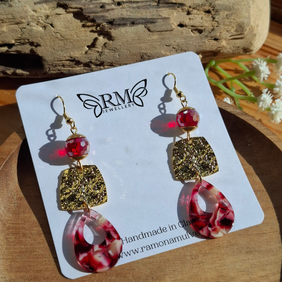 Rose earrings