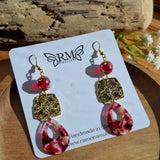 Rose earrings