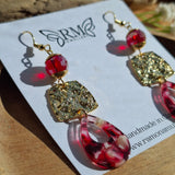 Rose earrings