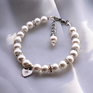 Silver heart bracelet