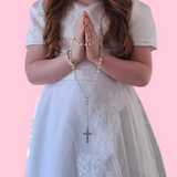 Pearl Rosary Beads personalised