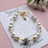 Confirmation cross bracelet