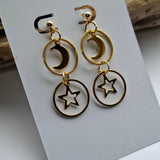 Night sky earrings