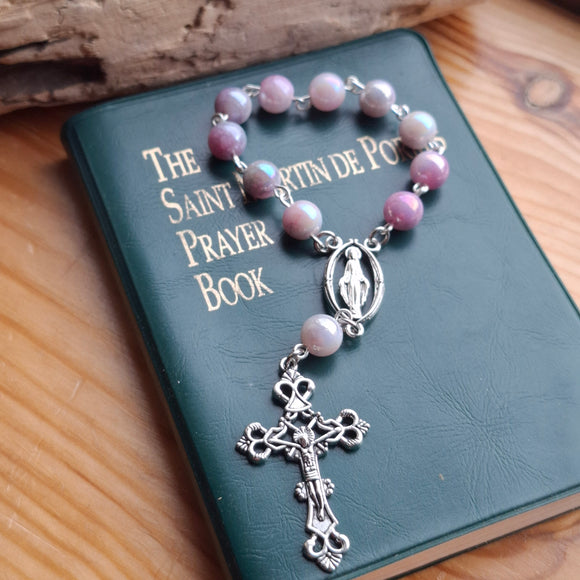 Purple one decade rosary.