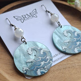 Atlantic silver wave Earrings