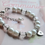 Silver heart bracelet