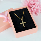 Crystal cross necklace
