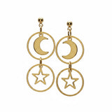 Night sky earrings