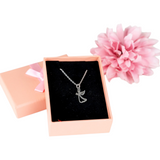 Silver angel necklace