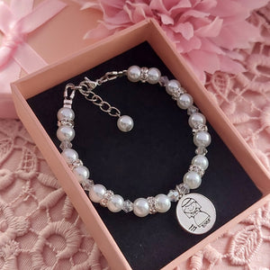Little girl communion bracelet