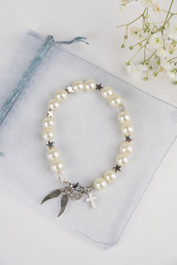 Ivory star communion bracelet